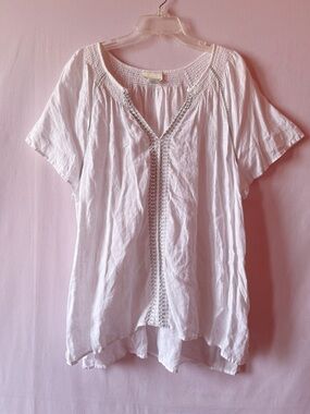 Cynthia Rowley Linen Top ▫️⚜️🤍